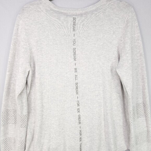 Lisa Todd Sweater Size Large Lickety Split Ice Cream Rhinestone Embellished - Picture 14 of 16